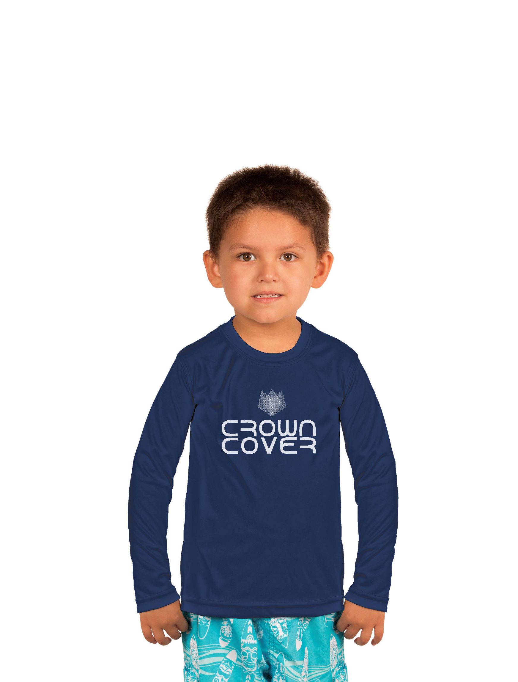 Toddler Long Sleeve UPF 50+ Shirt - Navy Blue