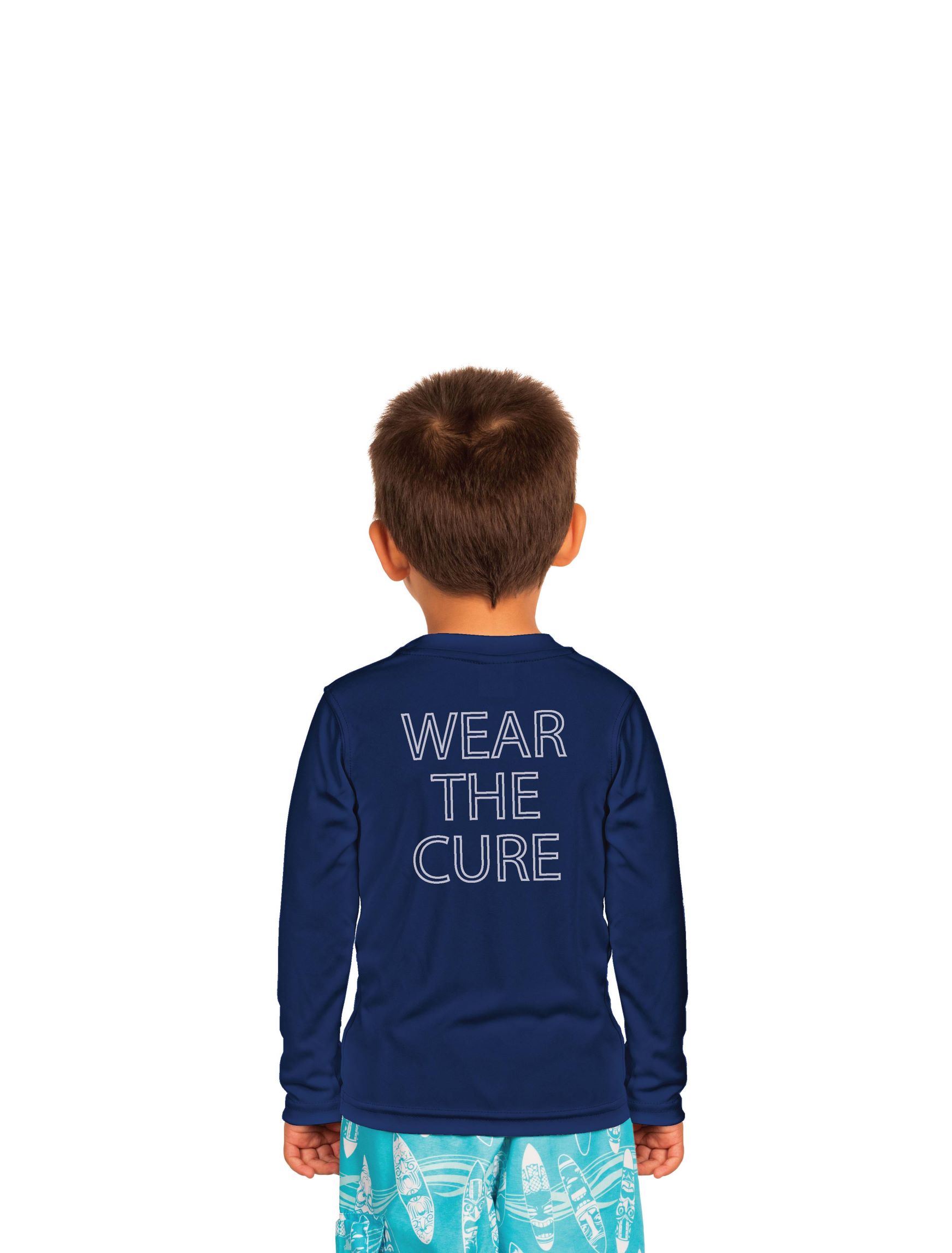Toddler Long Sleeve UPF 50+ Shirt - Navy Blue